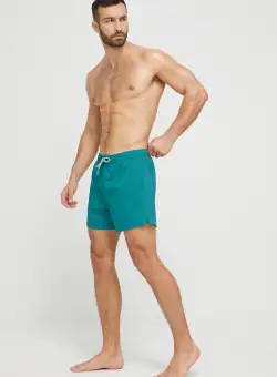 Abercrombie & Fitch pantaloni scurti de baie culoarea verde