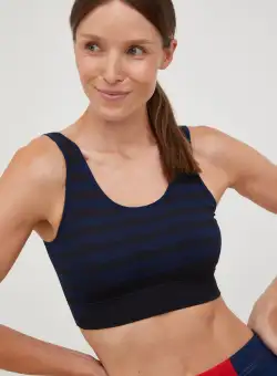 adidas Performance sutien sport Marimekko culoarea albastru marin, modelator