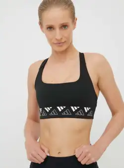 adidas Performance sutien sport Powerimpact HD7691 culoarea negru