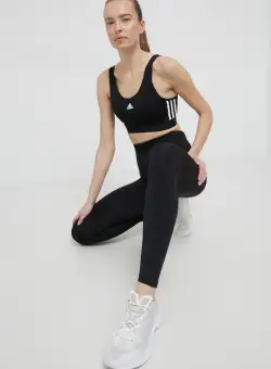 adidas sutien GS1343 culoarea negru, material uni GS1343