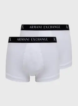 Armani Exchange Boxeri (2-pack) bărbați, culoarea alb