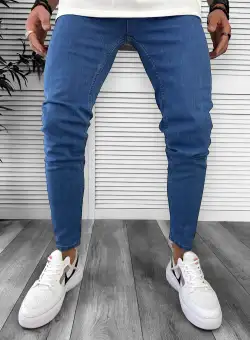 Blugi barbati conici albastri 13008 B14-2