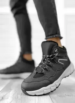 Bocanci barbati imblaniti negri M2204 T1-3