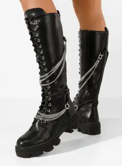 Bocanci inalti dama Tiameda negri