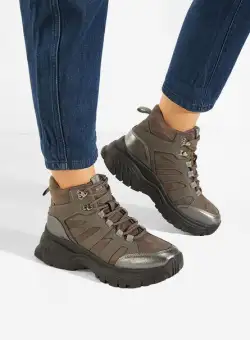 Bocanci sport gri Lenyla