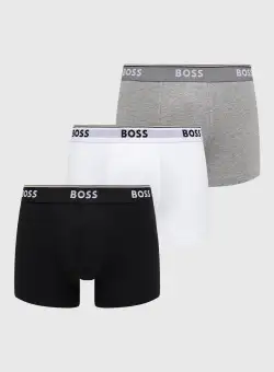 BOSS boxeri 3 pack bărbați, culoarea alb 50475274
