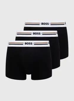BOSS boxeri 3-pack barbati, culoarea negru, 50492200