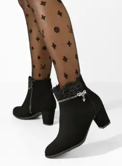 Botine elegante Cardinala V2 negre