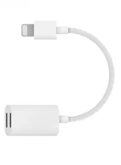 Cablu adaptor lightning dual port pentru casti si incarcare CU4