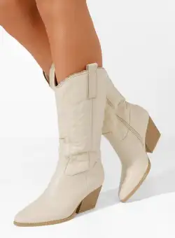 Cizme cowboy dama Albeva bej