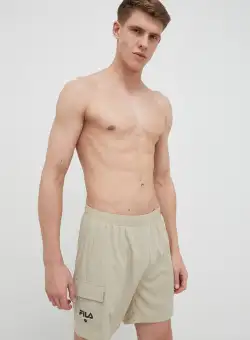 Fila pantaloni scurti de baie culoarea bej