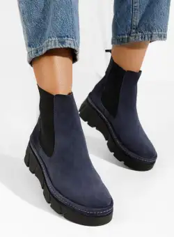 Ghete chelsea dama Avelyn V2 navy
