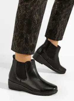 Ghete cu platforma Eluisa negre