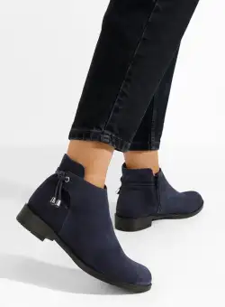 Ghete dama piele Dezara V3 navy