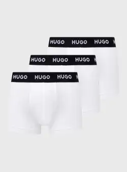 HUGO boxeri (3-pack) bărbați, culoarea alb 50469786