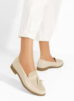 Mocasini dama Elirise bej