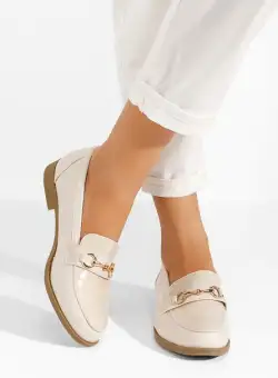Mocasini dama Zadora bej