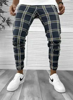 Pantaloni barbati casual in carouri 12287 F3-5.1 E 8-5
