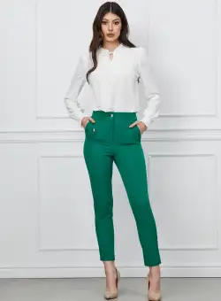 Pantaloni Moze verzi office