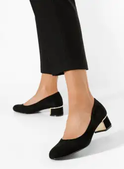 Pantofi cu toc mic Zoria V2 negri