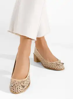 Pantofi dama piele Tivola bej