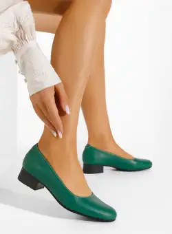 Pantofi dama piele verzi Ivona