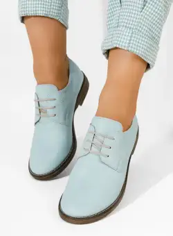 Pantofi derby piele Otivera bleu