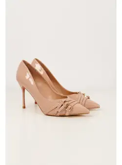 Pantofi Mia nude stiletto cu aplicatii pe varf