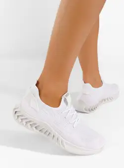 Pantofi sport dama Franny albi