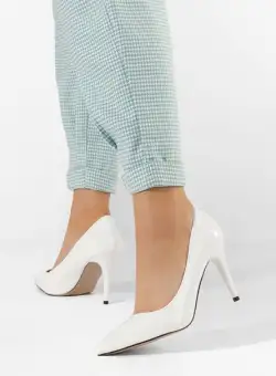 Pantofi stiletto Paolla albi