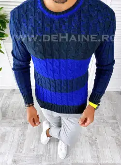 Pulover barbati gros slim fit bleumarin T3565. 81-4.1