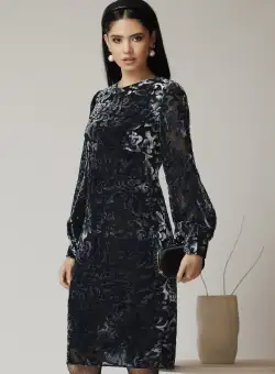 Rochie DY Fashion eleganta din tull neagra cu insertii din catifea gri