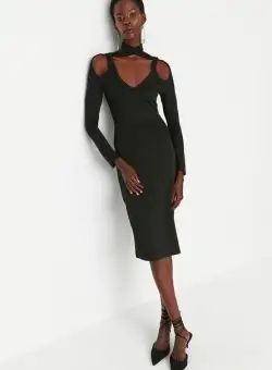 Rochie midi neagra Relation