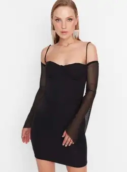 Rochie scurta neagra Jezabell
