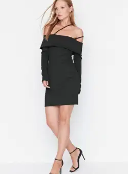 Rochie scurta neagra Salsa