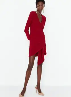 Rochie scurta rosie Deria