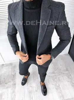 Sacou barbati gri slim fit B2516 P20-2.2