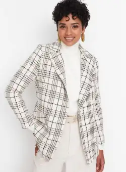 Sacou dama Jillian alb