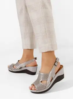 Sandale cu platforma Paola V2 argintii