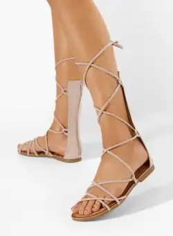 Sandale gladiator Judia bej