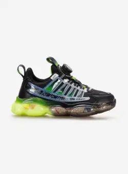 Sneakers baieti Leland negri