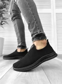 Tenesi barbati casual negri A91 T53-3