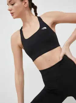 The North Face sutien sport Movmynt culoarea negru, neted
