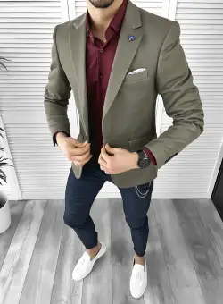 Tinuta barbati smart casual Pantaloni + Camasa + Sacou 10364