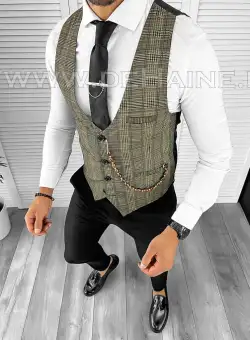 Vesta barbati eleganta slim fit B8141 19-3.1
