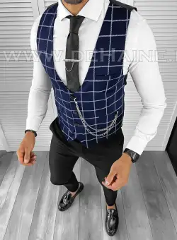 Vesta barbati eleganta slim fit bleumarin B8105 O5-4.3