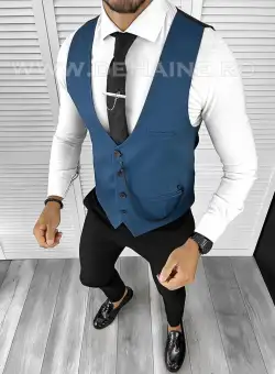 Vesta barbati slim fit bleumarin B8245 Q1-3