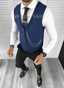 Vesta barbati slim fit bleumarin B8258 105-5 E~