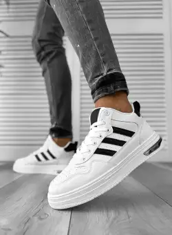 Adidasi barbati albi premium M288 N9-2