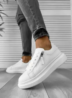 Adidasi barbati casual albi K05 N10-3